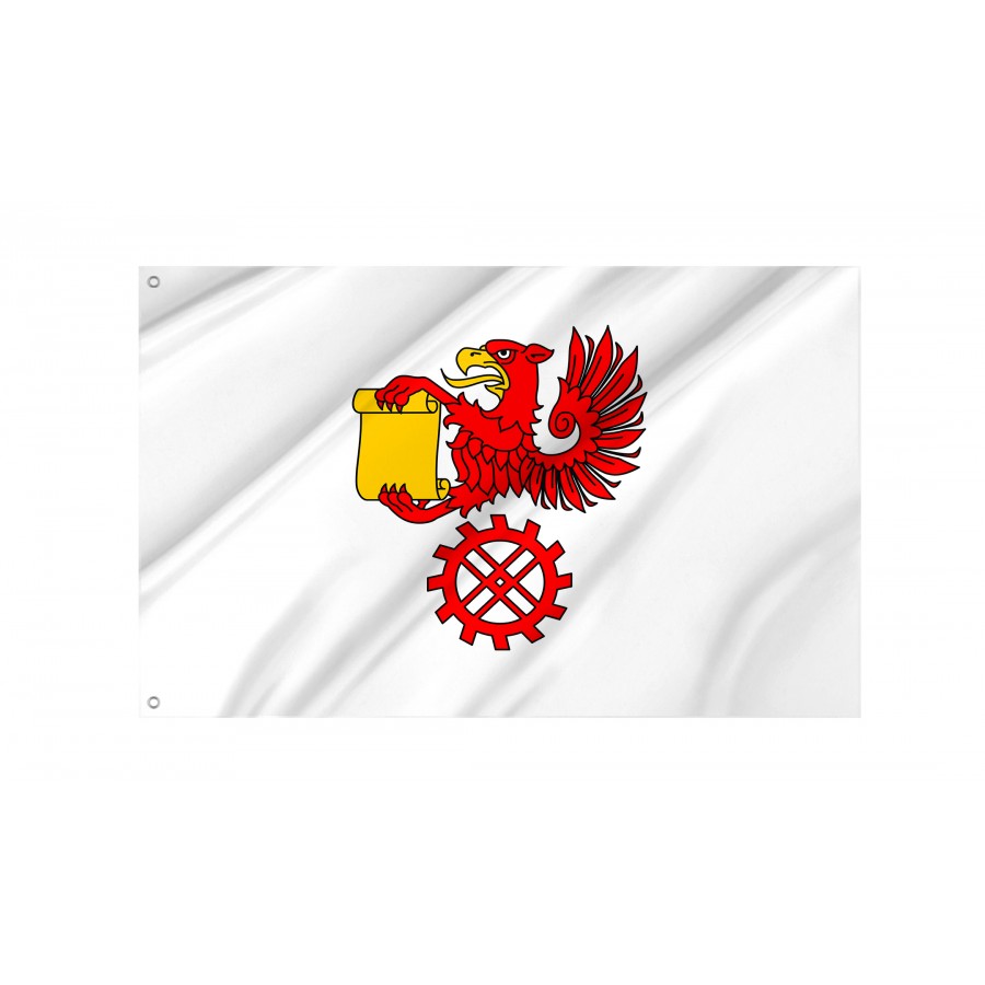 Flag Of Kepice, Patriotic Flags, Unique Design Print, Flags For Indoor & Outdoor Use - High Quality Poland for Indoor and Outdoor Use