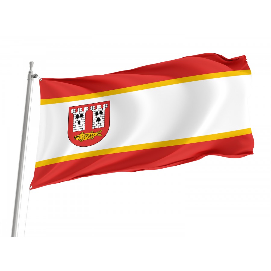 Flag Of Kleczew, Patriotic Flags, Unique Design Print, Flags For Indoor & Outdoor Use - High Quality Poland for Indoor and Outdoor Use