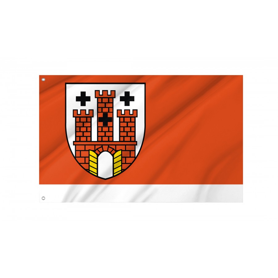 Flag Of Kluczbork, Patriotic Flags, Unique Design Print, Flags For Indoor & Outdoor Use - High Quality Poland for Indoor and Outdoor Use