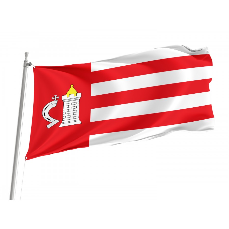 Flag Of Koniecpol, Patriotic Flags, Unique Design Print, Flags For Indoor & Outdoor Use - High Quality Poland for Indoor and Outdoor Use