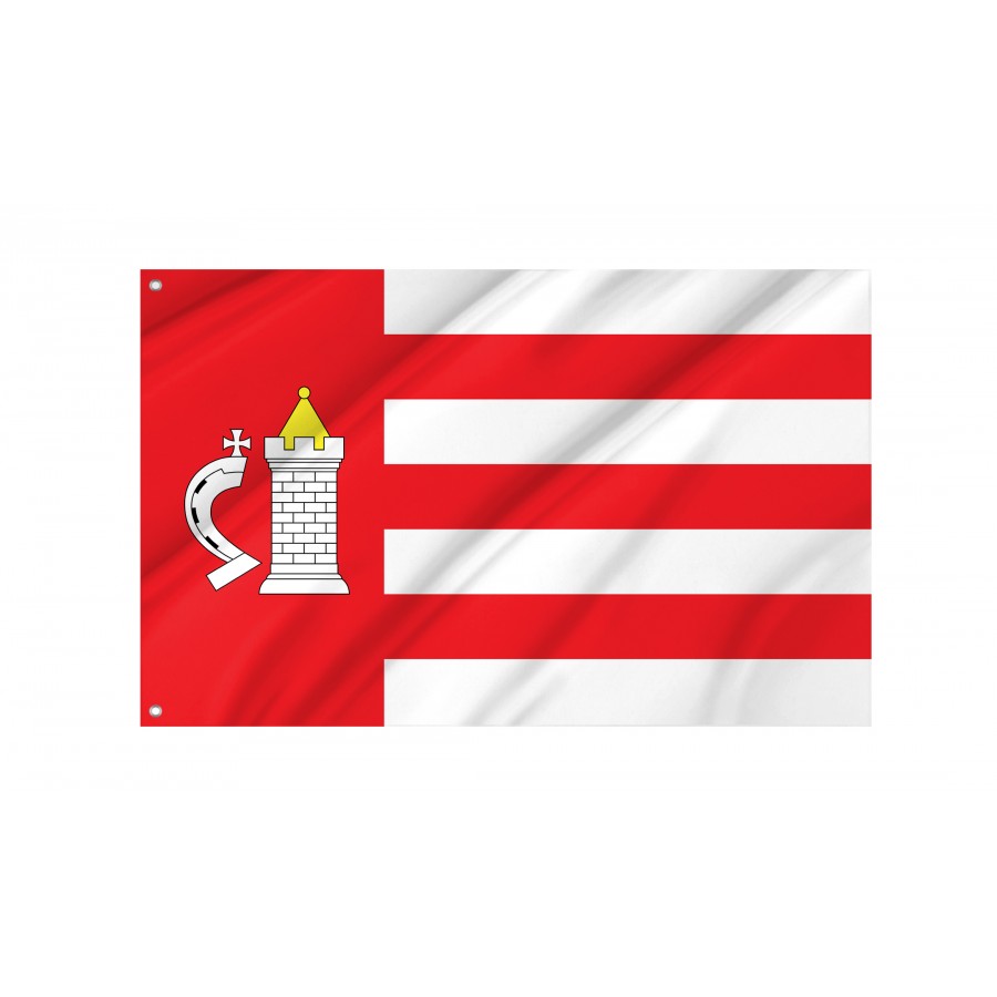Flag Of Koniecpol, Patriotic Flags, Unique Design Print, Flags For Indoor & Outdoor Use - High Quality Poland for Indoor and Outdoor Use
