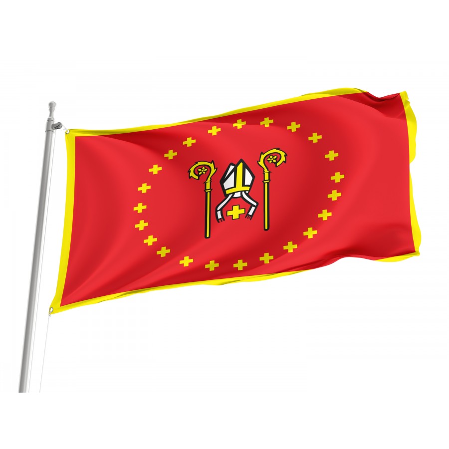 Flag Of Krzywin, Patriotic Flags, Unique Design Print, Flags For Indoor & Outdoor Use - High Quality Poland for Indoor and Outdoor Use
