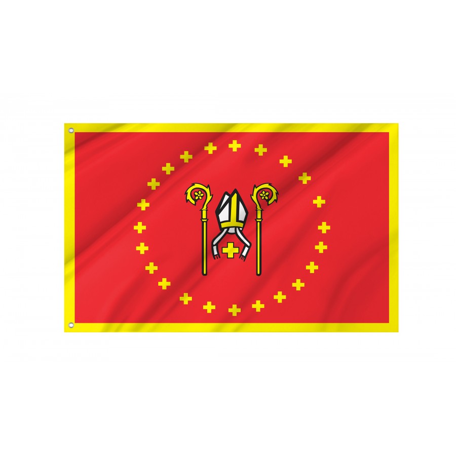 Flag Of Krzywin, Patriotic Flags, Unique Design Print, Flags For Indoor & Outdoor Use - High Quality Poland for Indoor and Outdoor Use