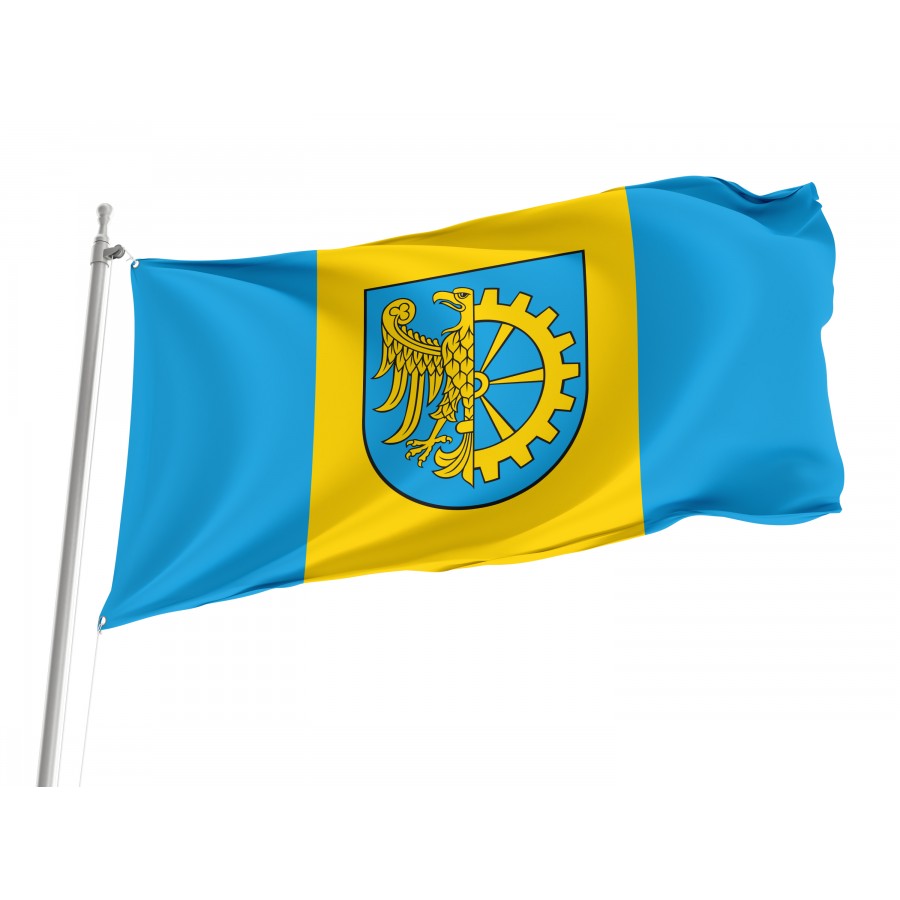 Flag Of Kuznia Raciborska, Patriotic Flags, Unique Design Print, Flags For Indoor & Outdoor Use - High Quality Poland for Indoor and Outdoor Use