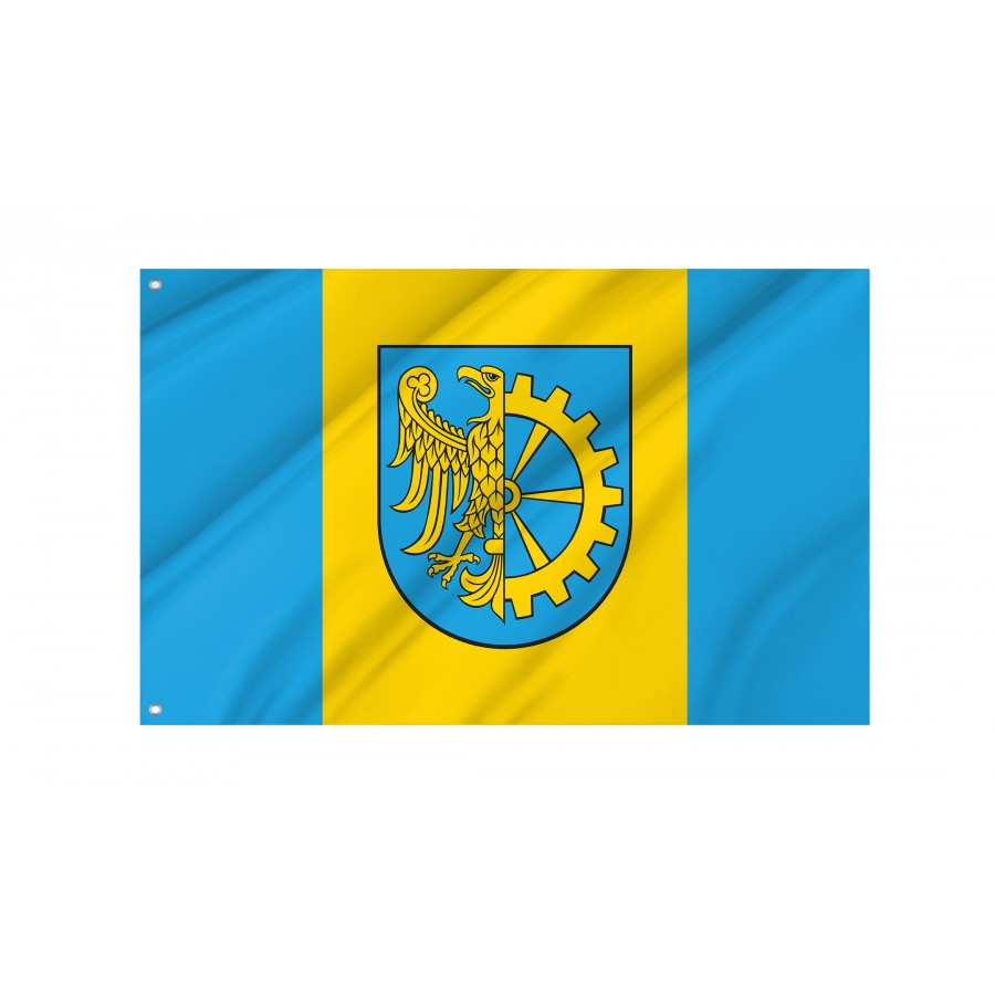 Flag Of Kuznia Raciborska, Patriotic Flags, Unique Design Print, Flags For Indoor & Outdoor Use - High Quality Poland for Indoor and Outdoor Use