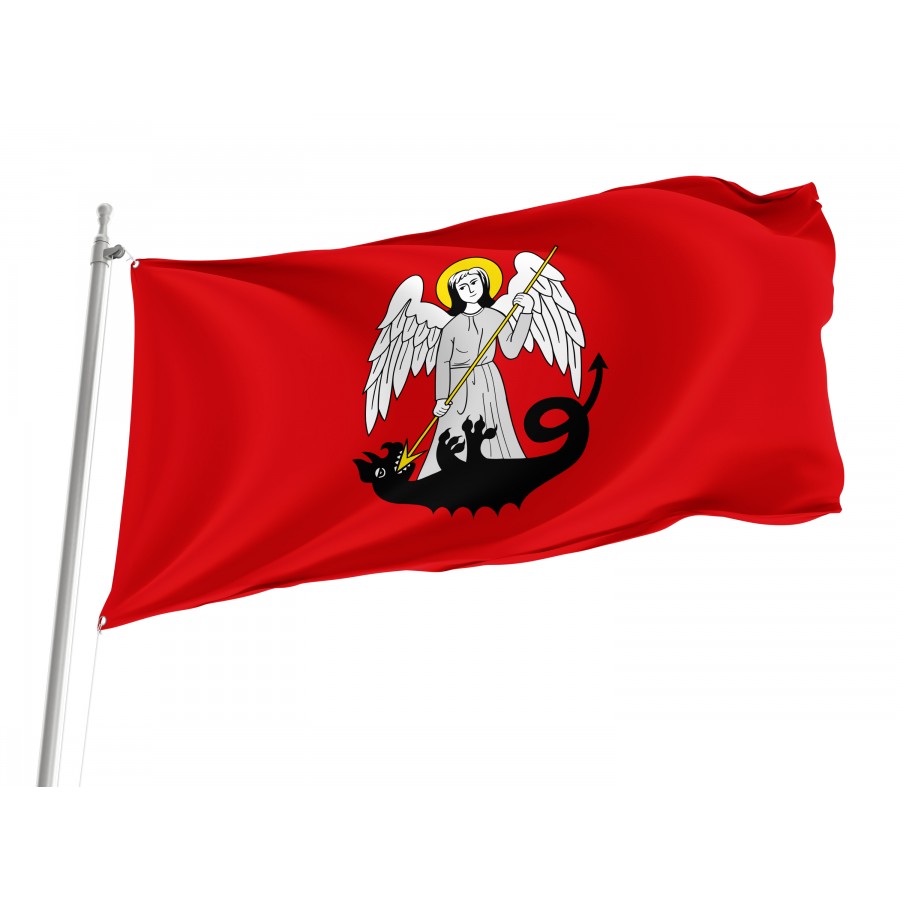 Flag Of Lancut, Patriotic Flags, Unique Design Print, Flags For Indoor & Outdoor Use - High Quality Poland for Indoor and Outdoor Use