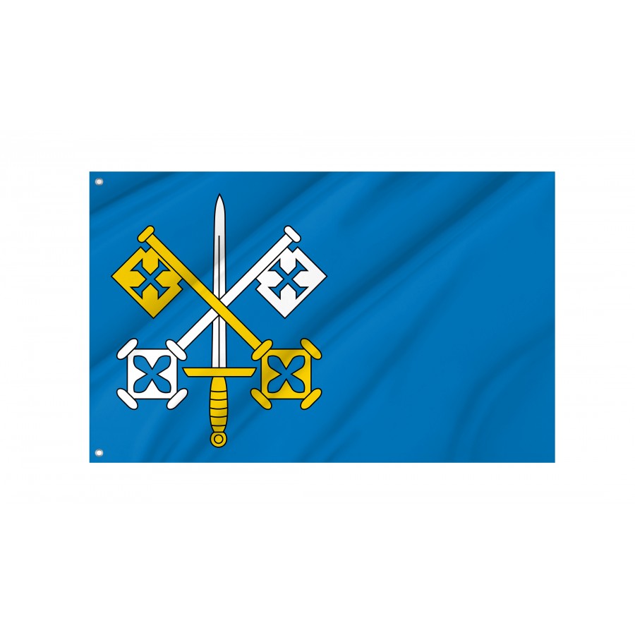 Flag Of Laskarzew, Patriotic Flags, Unique Design Print, Flags For Indoor & Outdoor Use - High Quality Poland for Indoor and Outdoor Use