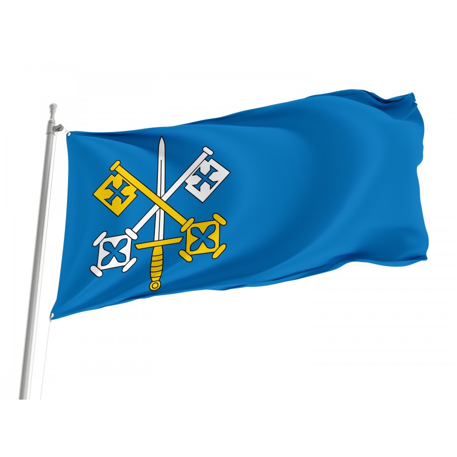 Flag Of Laskarzew, Patriotic Flags, Unique Design Print, Flags For Indoor & Outdoor Use - High Quality Poland for Indoor and Outdoor Use