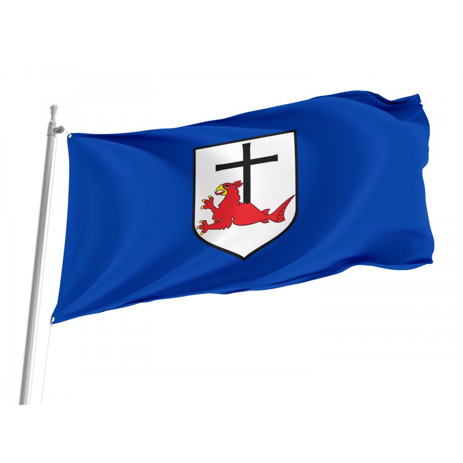 Flag Of Leba, Patriotic Flags, Unique Design Print, Flags For Indoor & Outdoor Use - High Quality Poland for Indoor and Outdoor Use
