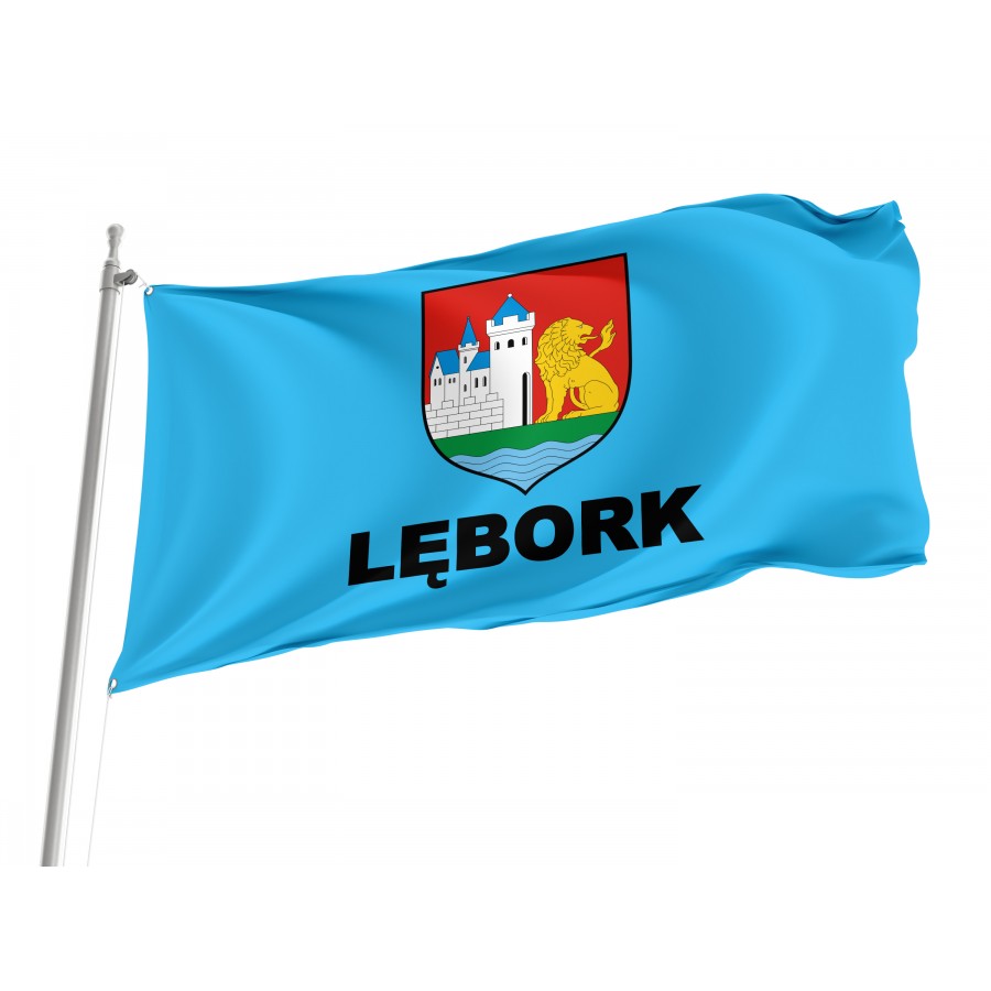 Flag Of Lebork, Patriotic Flags, Unique Design Print, Flags For Indoor & Outdoor Use - High Quality Poland for Indoor and Outdoor Use