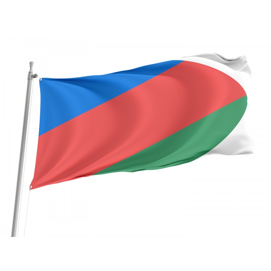 Flag Of Lesna, Patriotic Flags, Unique Design Print, Flags For Indoor & Outdoor Use - High Quality Poland for Indoor and Outdoor Use