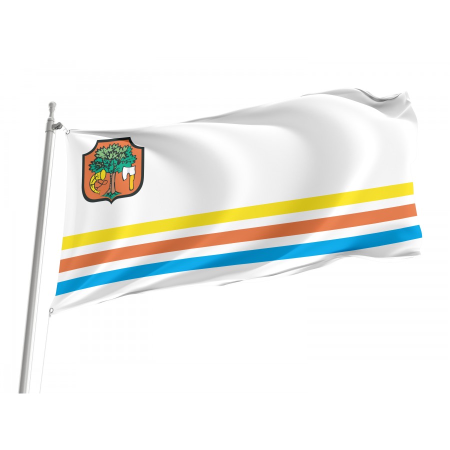 Flag Of Limanowa, Patriotic Flags, Unique Design Print, Flags For Indoor & Outdoor Use - High Quality Poland for Indoor and Outdoor Use