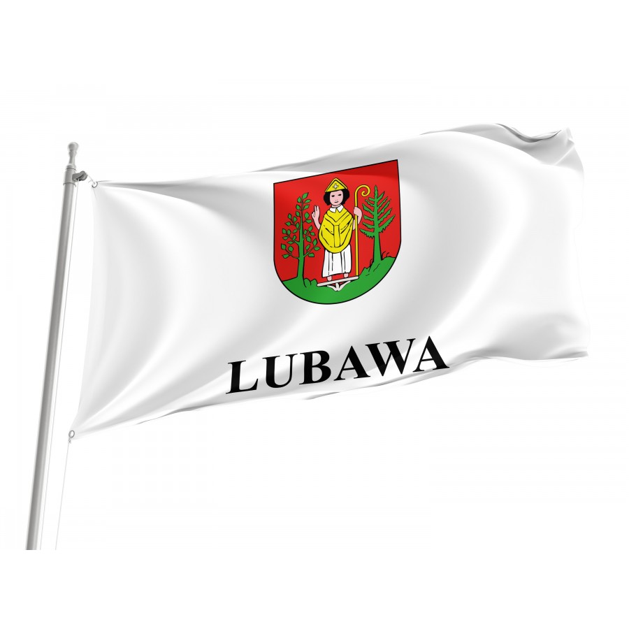 Flag Of Lubawa, Patriotic Flags, Unique Design Print, Flags For Indoor & Outdoor Use - High Quality Poland for Indoor and Outdoor Use
