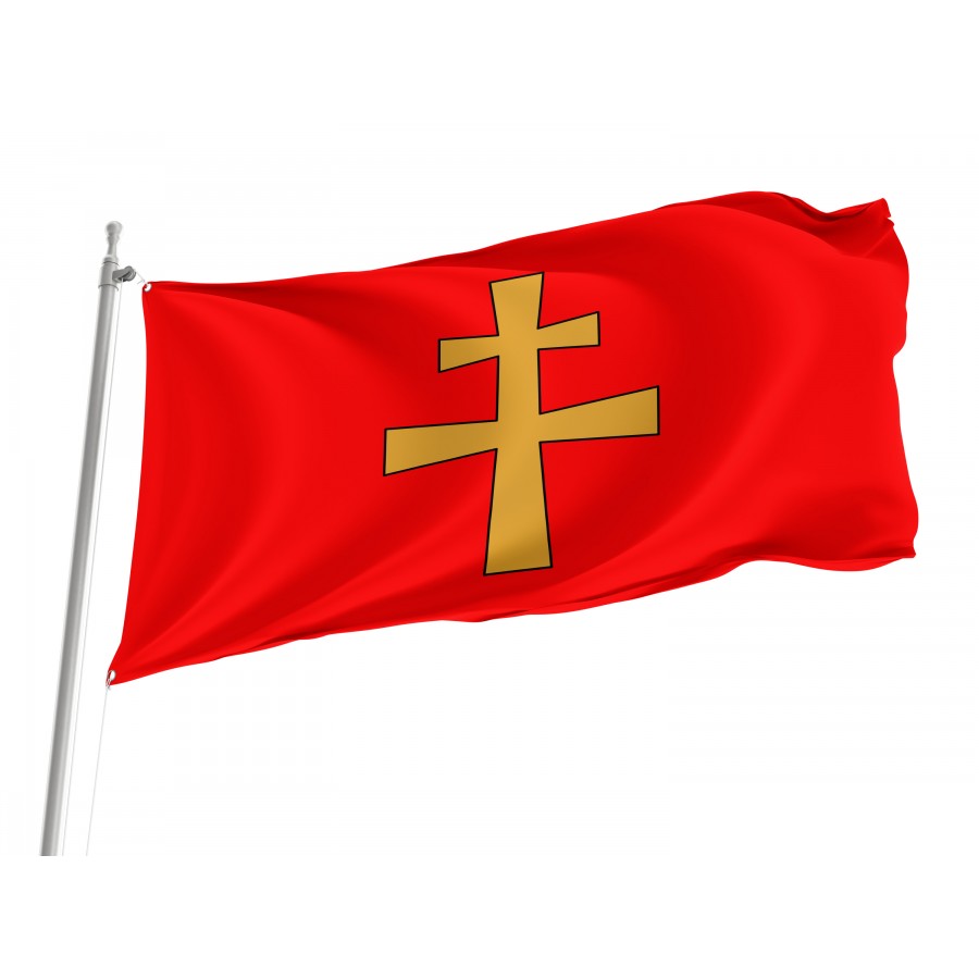 Flag Of Malogoszcz, Patriotic Flags, Unique Design Print, Flags For Indoor & Outdoor Use - High Quality Poland for Indoor and Outdoor Use