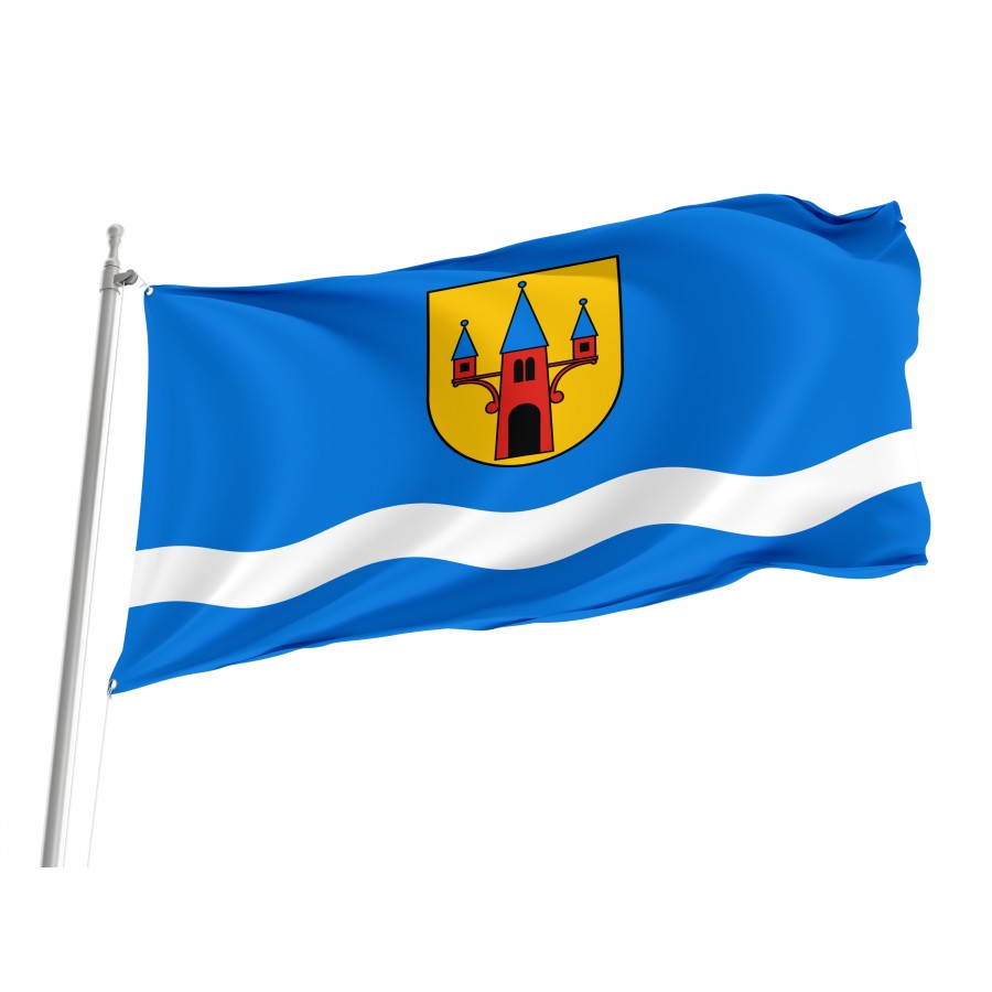 Flag Of Naklo Nad Notecia, Patriotic Flags, Unique Design Print, Flags For Indoor & Outdoor Use - High Quality Poland for Indoor and Outdoor Use