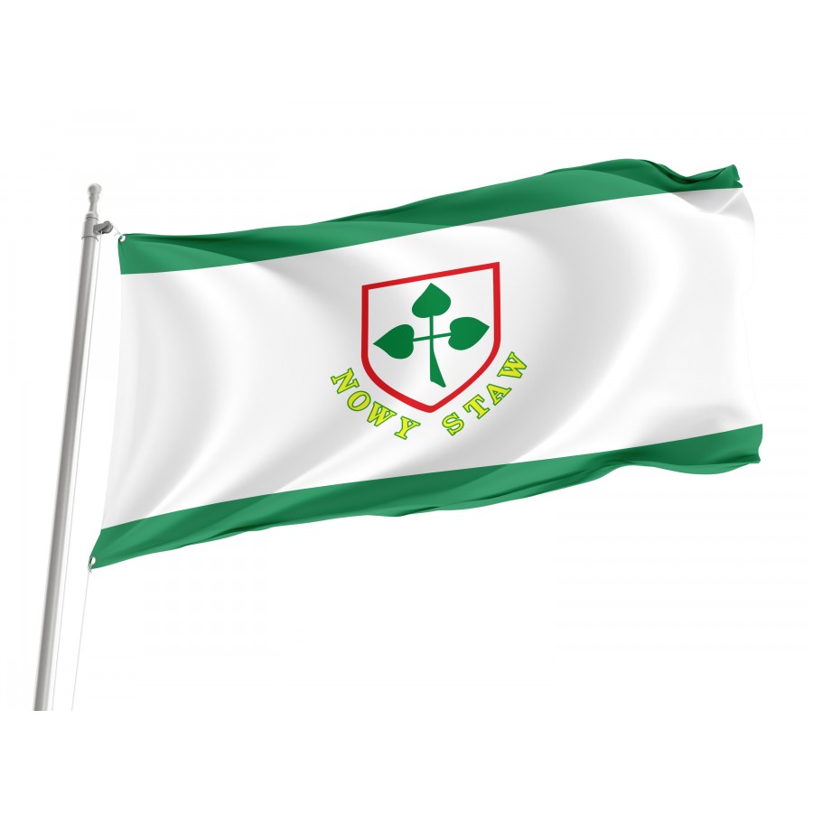 Flag Of Nowy Staw, Patriotic Flags, Unique Design Print, Flags For Indoor & Outdoor Use - High Quality Poland for Indoor and Outdoor Use