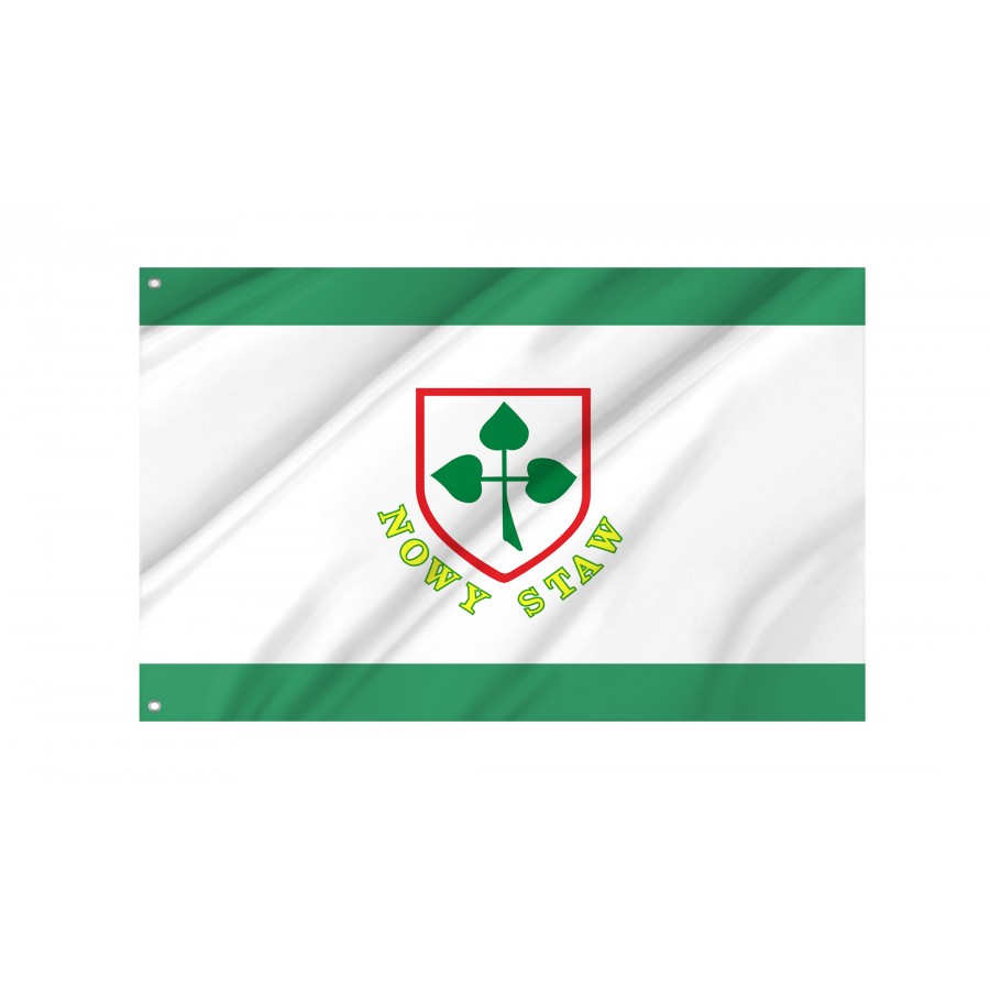 Flag Of Nowy Staw, Patriotic Flags, Unique Design Print, Flags For Indoor & Outdoor Use - High Quality Poland for Indoor and Outdoor Use