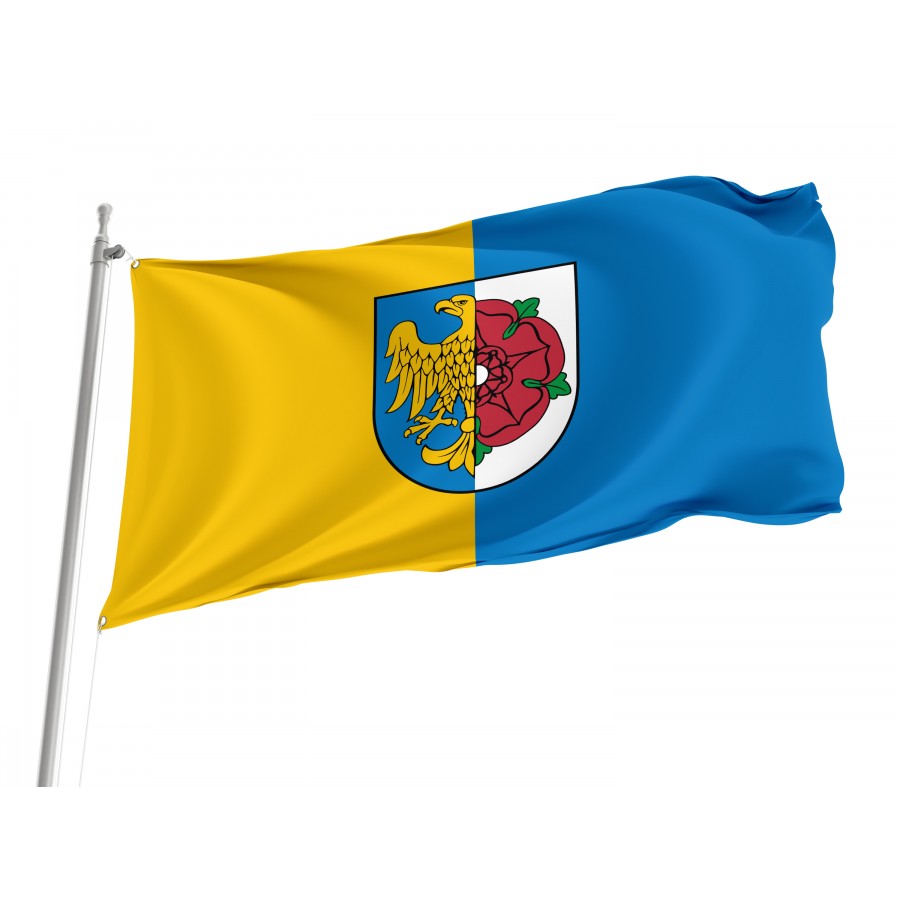 Flag Of Olesno, Patriotic Flags, Unique Design Print, Flags For Indoor & Outdoor Use - High Quality Poland for Indoor and Outdoor Use