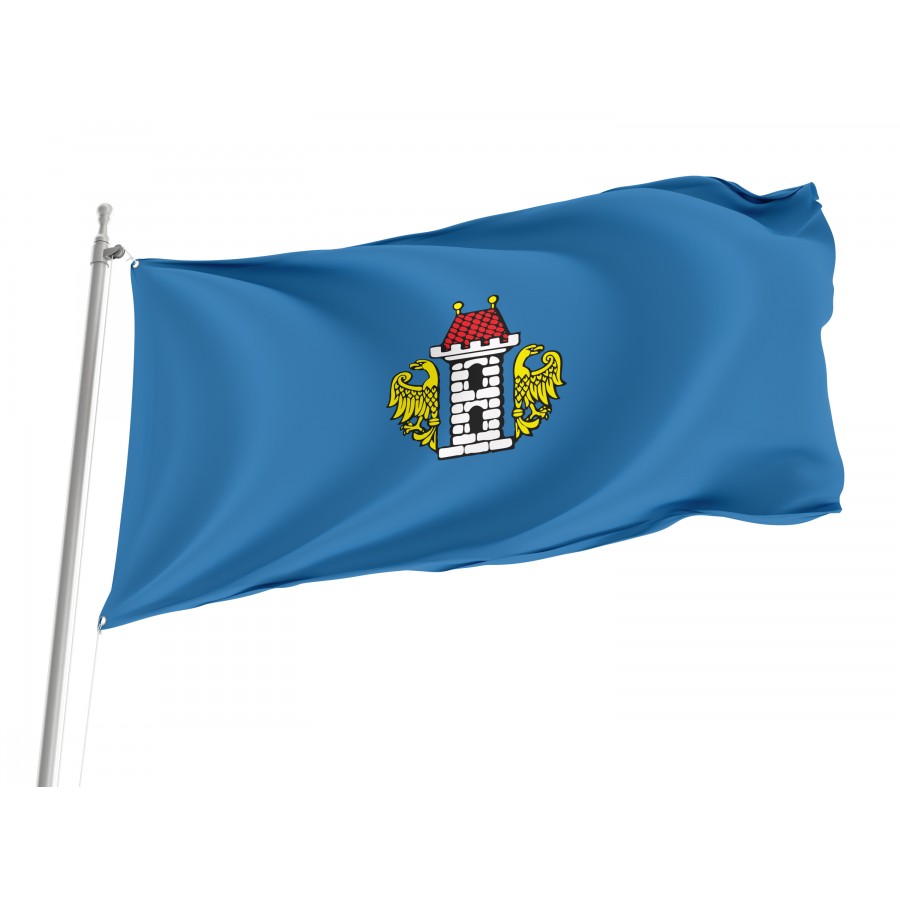 Flag Of Oswiecim, Patriotic Flags, Unique Design Print, Flags For Indoor & Outdoor Use - High Quality Poland for Indoor and Outdoor Use