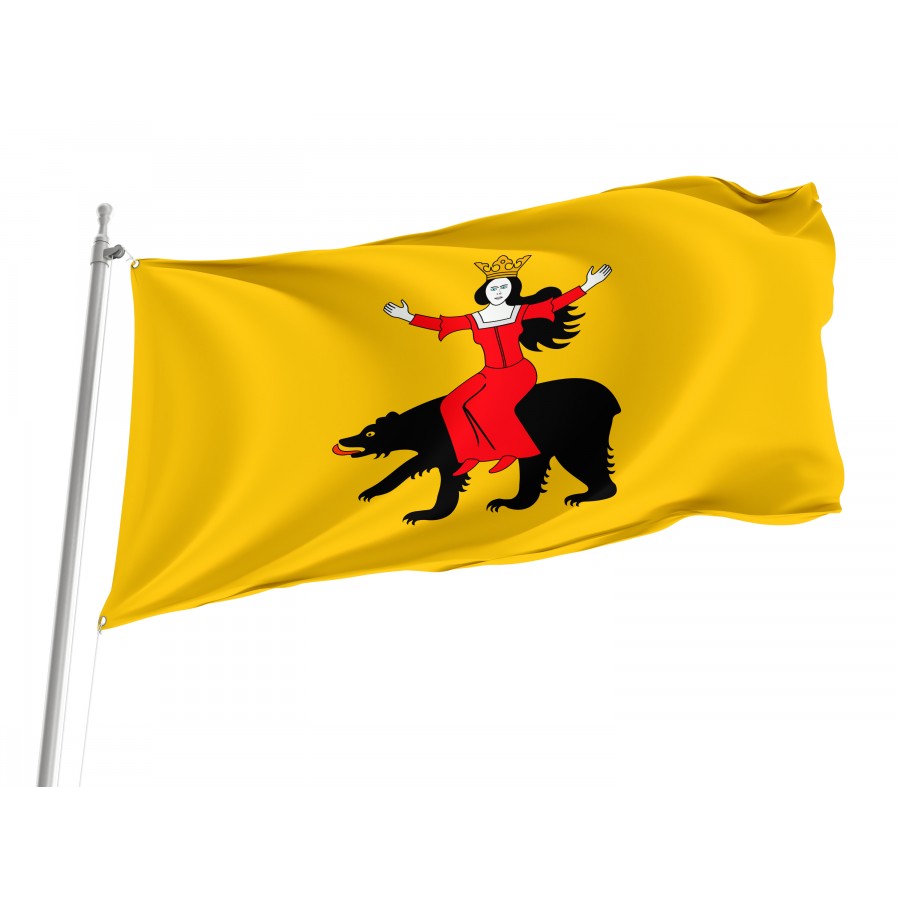 Flag Of Ozarow, Patriotic Flags, Unique Design Print, Flags For Indoor & Outdoor Use - High Quality Poland for Indoor and Outdoor Use