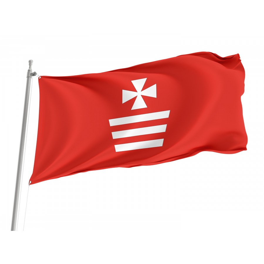 Flag Of Pruchnik, Patriotic Flags, Unique Design Print, Flags For Indoor & Outdoor Use - High Quality Poland for Indoor and Outdoor Use