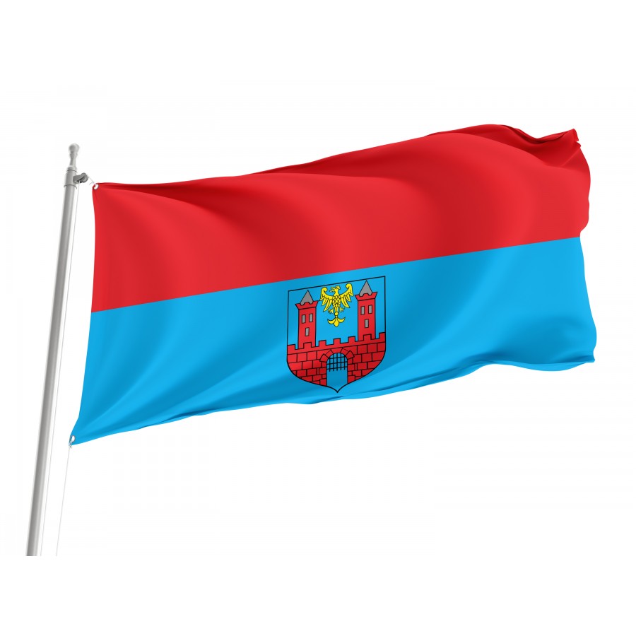Flag Of Prudnik, Patriotic Flags, Unique Design Print, Flags For Indoor & Outdoor Use - High Quality Poland for Indoor and Outdoor Use
