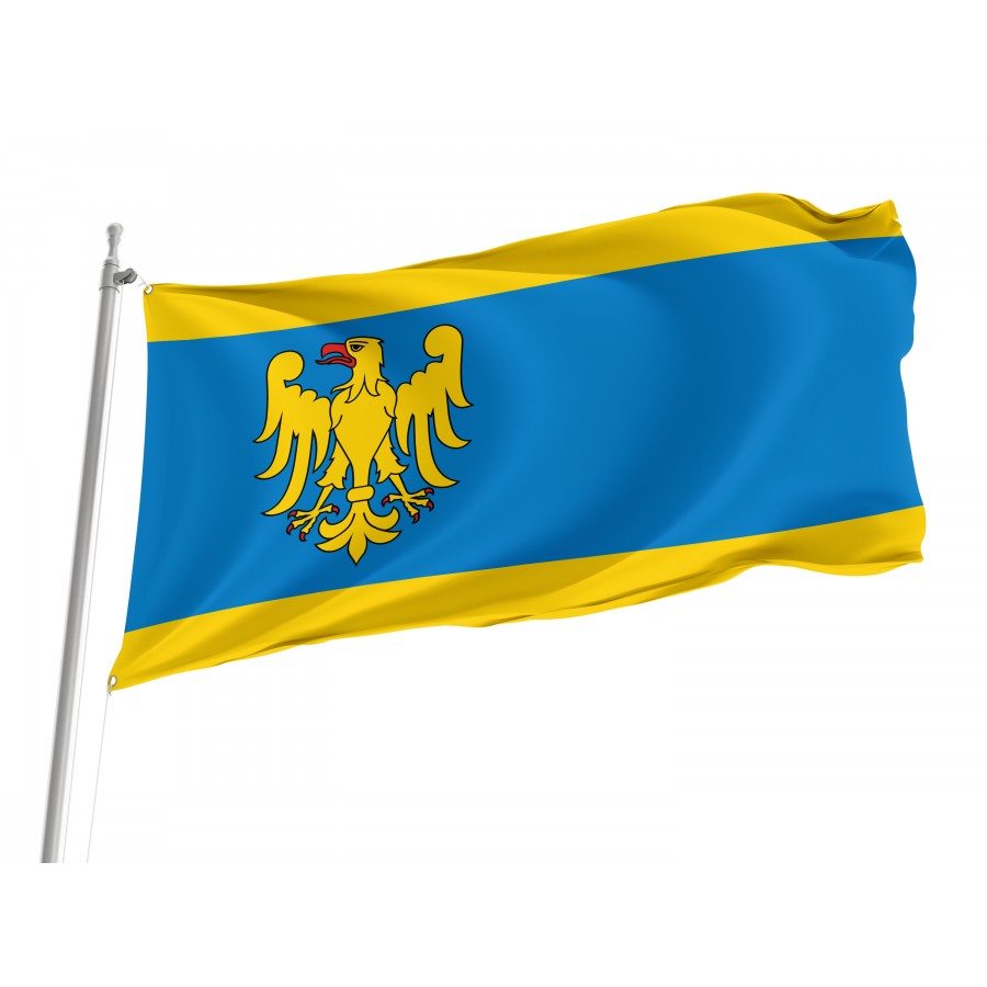 Flag Of Pszczyna, Patriotic Flags, Unique Design Print, Flags For Indoor & Outdoor Use - High Quality Poland for Indoor and Outdoor Use