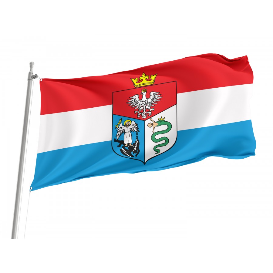 Flag Of Sanok, Patriotic Flags, Unique Design Print, Flags For Indoor & Outdoor Use - High Quality Poland for Indoor and Outdoor Use