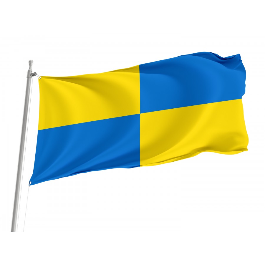 Flag Of Strzelin, Patriotic Flags, Unique Design Print, Flags For Indoor & Outdoor Use - High Quality Poland for Indoor and Outdoor Use