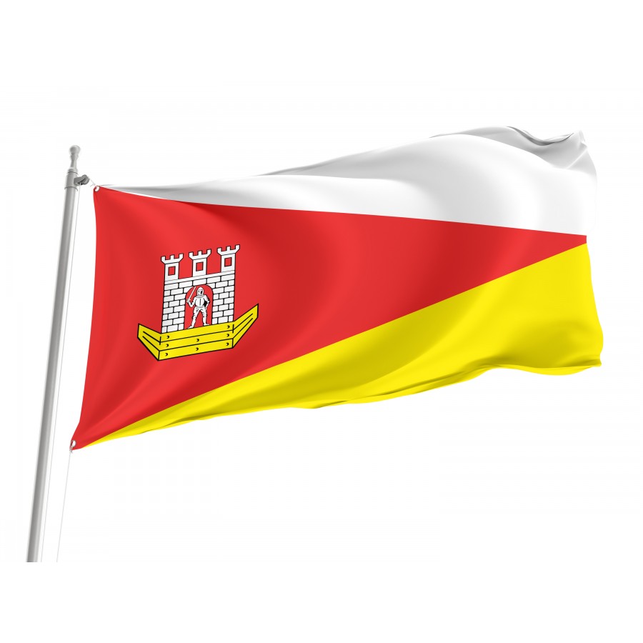 Flag Of Swarzedz With Coat Of Arms, Patriotic Flags, Unique Design Print, Flags For Indoor & Outdoor Use - High Quality Poland for Indoor and Outdoor Use