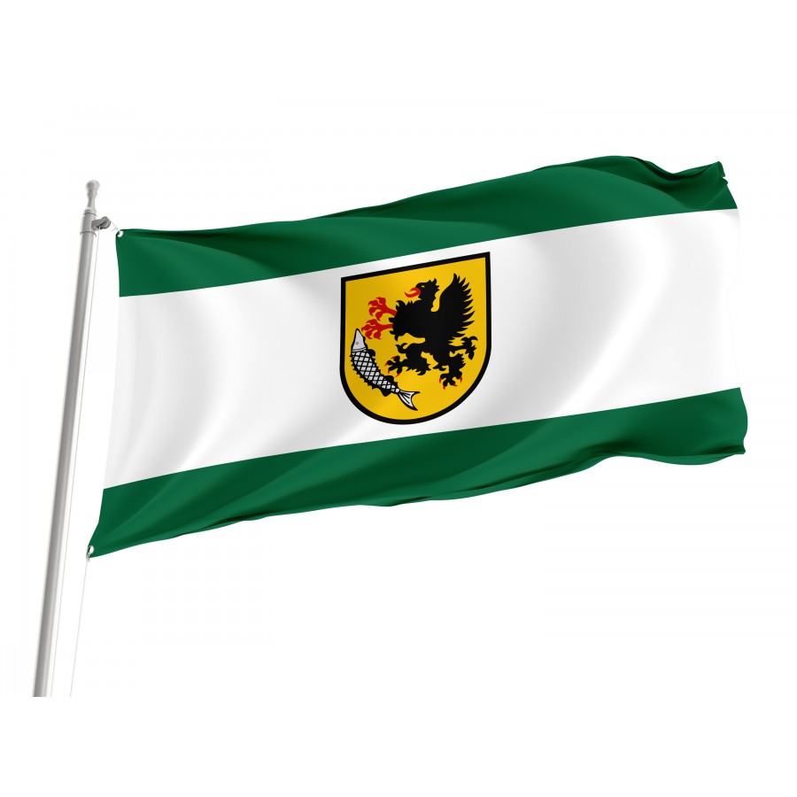 Flag Of Szczecinek, Patriotic Flags, Unique Design Print, Flags For Indoor & Outdoor Use - High Quality Poland for Indoor and Outdoor Use