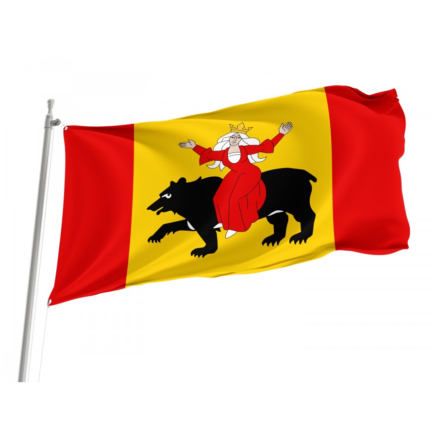 Flag Of Tomaszow Mazowiecki, Patriotic Flags, Unique Design Print, Flags For Indoor & Outdoor Use - High Quality Poland for Indoor and Outdoor Use