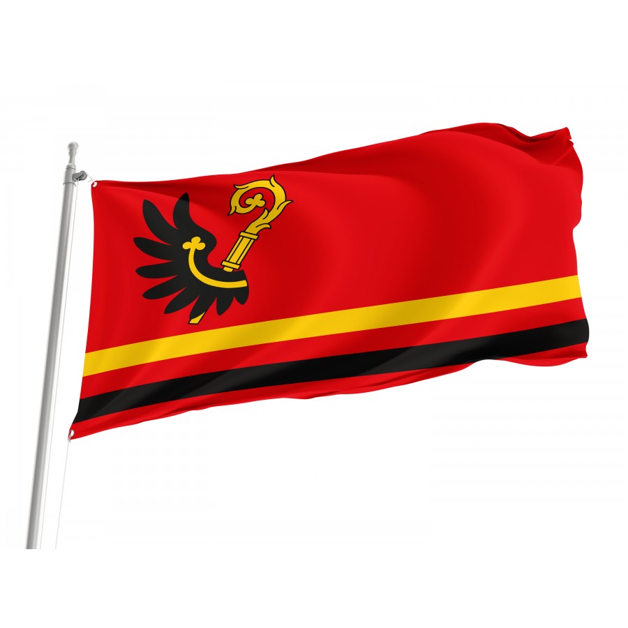 Flag Of Wabrzezno, Patriotic Flags, Unique Design Print, Flags For Indoor & Outdoor Use - High Quality Poland for Indoor and Outdoor Use
