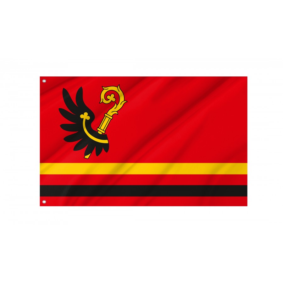 Flag Of Wabrzezno, Patriotic Flags, Unique Design Print, Flags For Indoor & Outdoor Use - High Quality Poland for Indoor and Outdoor Use