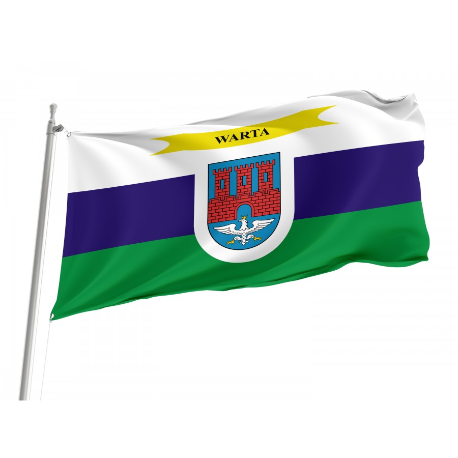 Flag Of Warta, Patriotic Flags, Unique Design Print, Flags For Indoor & Outdoor Use - High Quality Poland for Indoor and Outdoor Use
