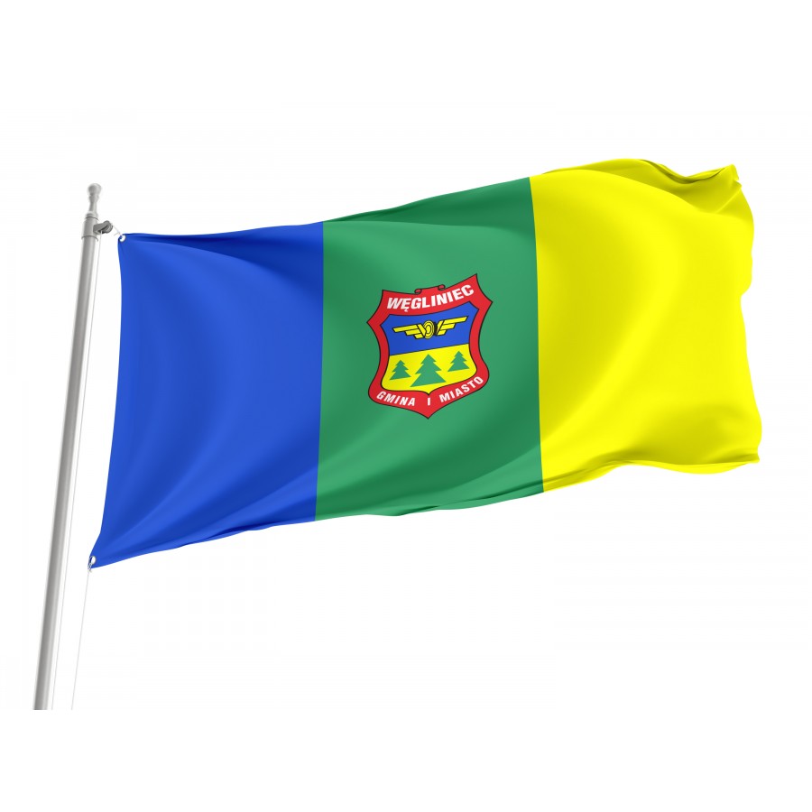 Flag Of Wegliniec, Patriotic Flags, Unique Design Print, Flags For Indoor & Outdoor Use - High Quality Poland for Indoor and Outdoor Use