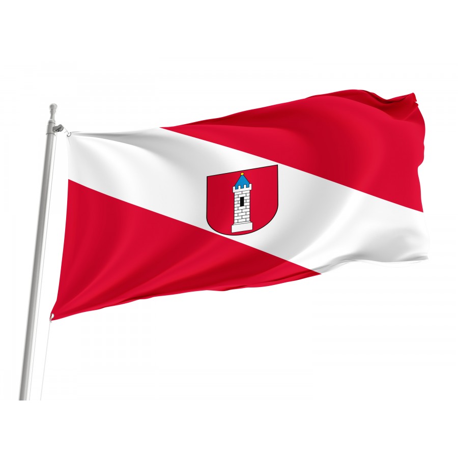 Flag Of Wielun, Patriotic Flags, Unique Design Print, Flags For Indoor & Outdoor Use - High Quality Poland for Indoor and Outdoor Use