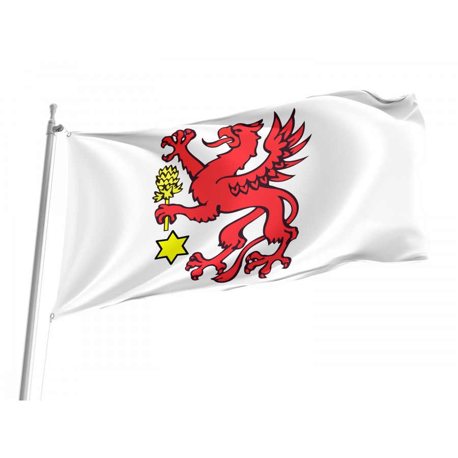 Flag Of Wolin, Patriotic Flags, Unique Design Print, Flags For Indoor & Outdoor Use - High Quality Poland for Indoor and Outdoor Use