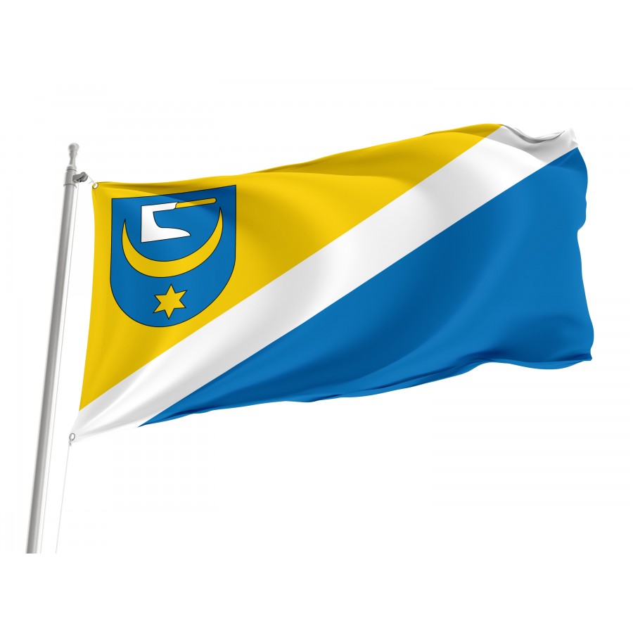 Flag Of Zabno, Patriotic Flags, Unique Design Print, Flags For Indoor & Outdoor Use - High Quality Poland for Indoor and Outdoor Use
