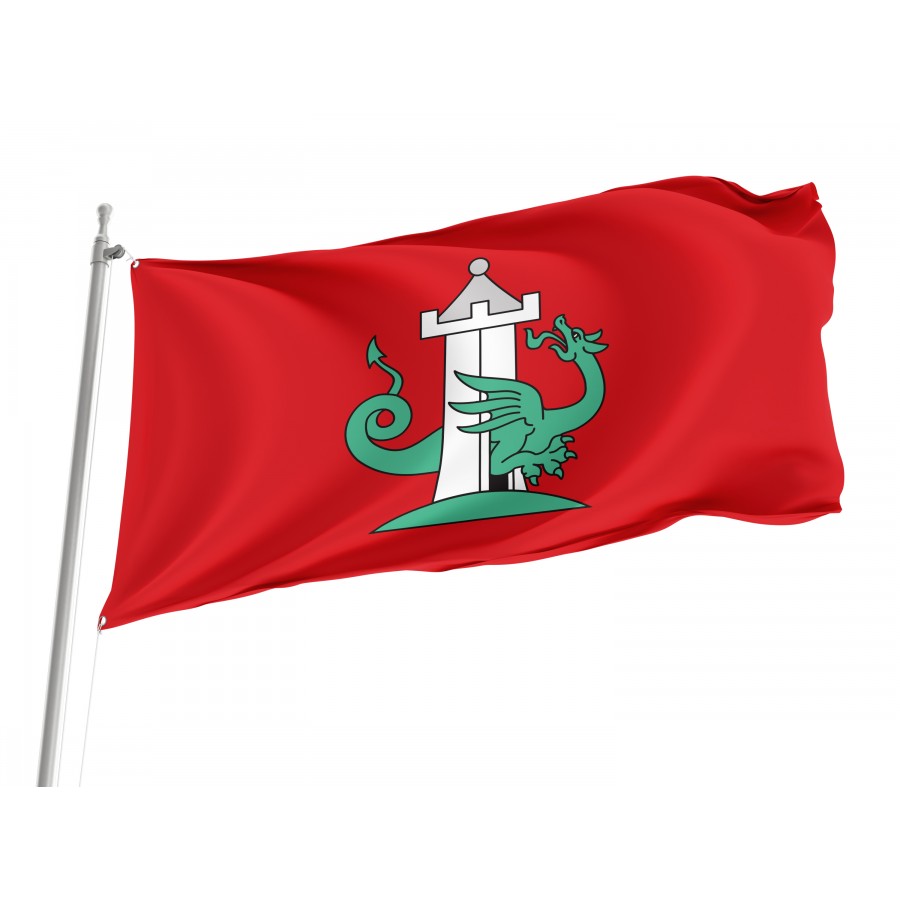 Flag Of Zmigrod, Patriotic Flags, Unique Design Print, Flags For Indoor & Outdoor Use - High Quality Poland for Indoor and Outdoor Use