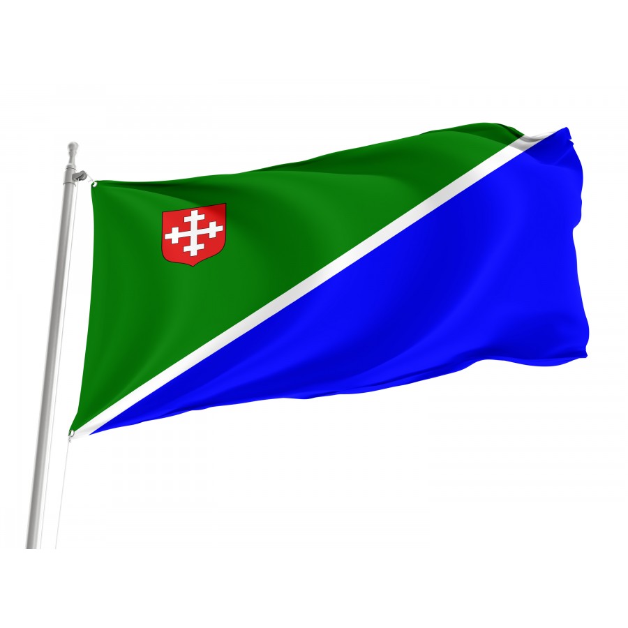 Old Flag Dobrzyca, Patriotic Flags, Unique Design Print, Flags For Indoor & Outdoor Use - High Quality Poland for Indoor and Outdoor Use
