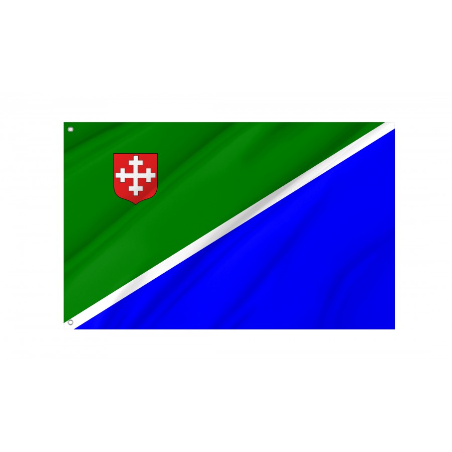 Old Flag Dobrzyca, Patriotic Flags, Unique Design Print, Flags For Indoor & Outdoor Use - High Quality Poland for Indoor and Outdoor Use