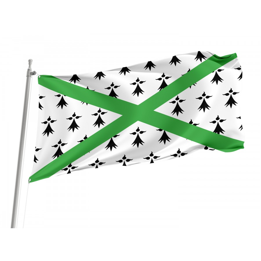 Flag of Breton Regionalist Union, Patriotic Flags, Unique Design Print, Flags for Indoor & Outdoor Use