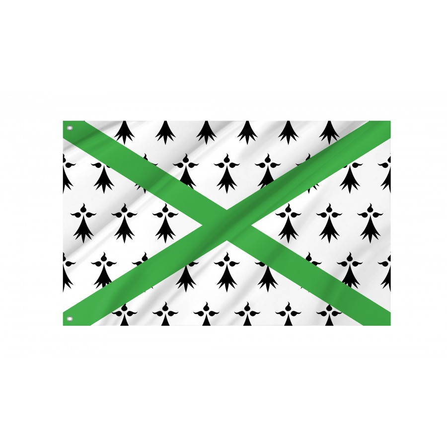 Flag of Breton Regionalist Union, Patriotic Flags, Unique Design Print, Flags for Indoor & Outdoor Use