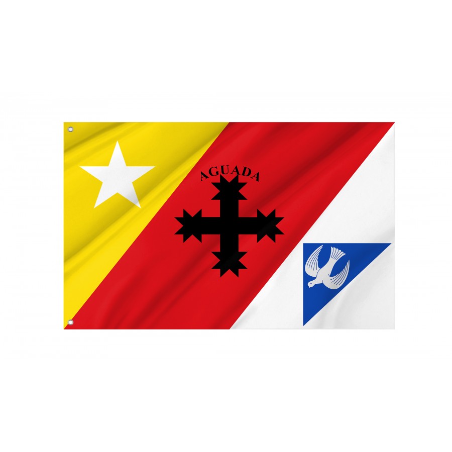 Flag Of Aguada, Puerto Rico, Patriotic Flags, Unique Design Print, Flags For Indoor & Outdoor Use - High Quality Puerto Rico for Indoor and Outdoor Use