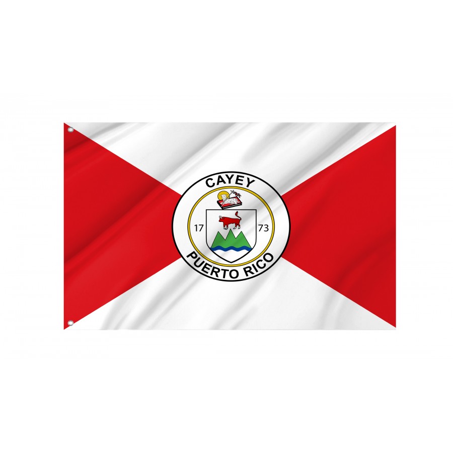 Flag Of Cayey, Puerto Rico, Patriotic Flags, Unique Design Print, Flags For Indoor & Outdoor Use - High Quality Puerto Rico for Indoor and Outdoor Use