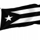 Flag of Puerto Rico Black and White, Patriotic Flags, Unique Design Print, Flags for Indoor & Outdoor Use - Imagine 1
