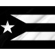 Flag of Puerto Rico Black and White, Patriotic Flags, Unique Design Print, Flags for Indoor & Outdoor Use - Imagine 2