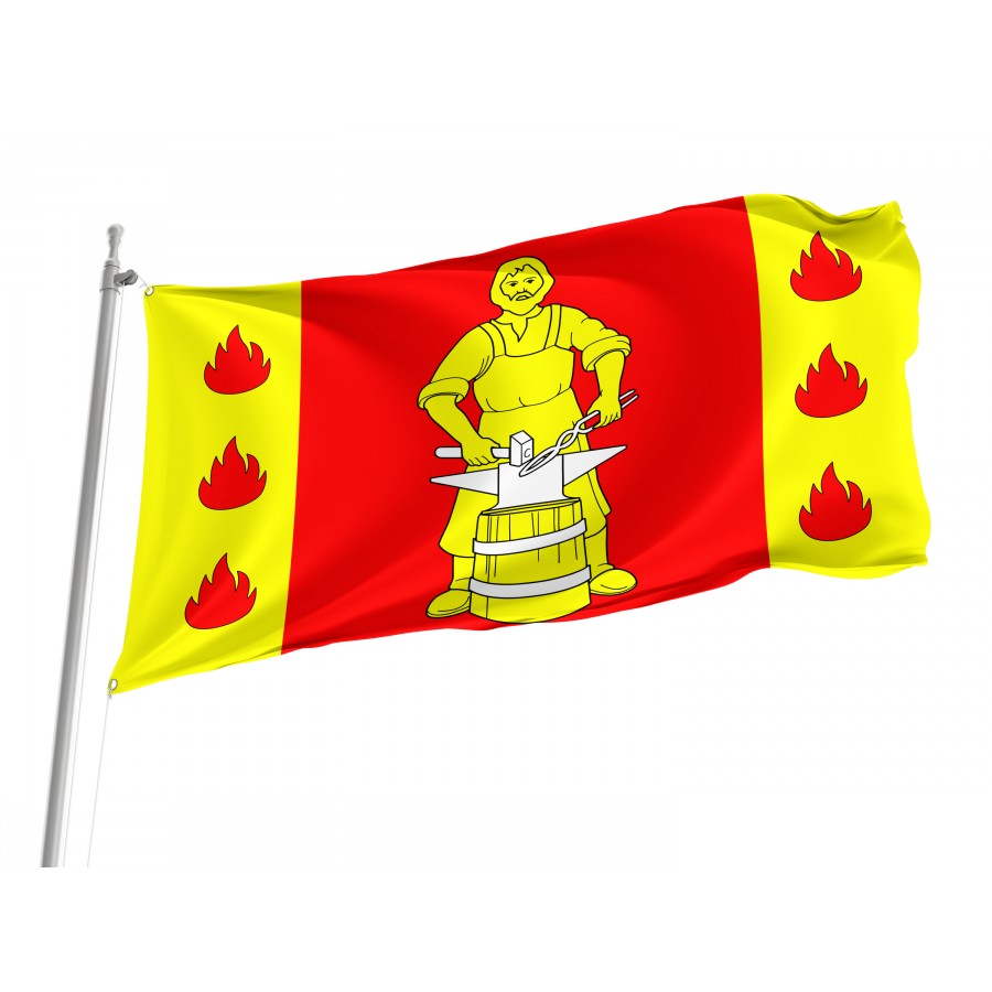 Flag Of Melallostroy, Patriotic Flags, Unique Design Print, Flags For Indoor & Outdoor Use - High Quality Russia for Indoor and Outdoor Use