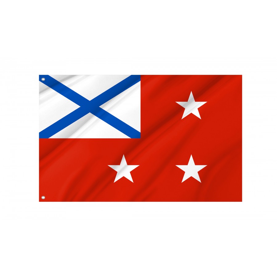 Flag Of Fleet Commanders 2000, Russia, Patriotic Flags, Unique Design Print, Flags For Indoor & Outdoor Use - High Quality Russia for Indoor and Outdoor Use